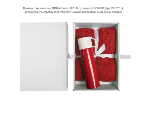 Плед "MOHAIR" с открыткой подарочной